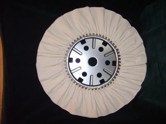 16" x 7" White Airway Buffing Wheel, 16 Ply