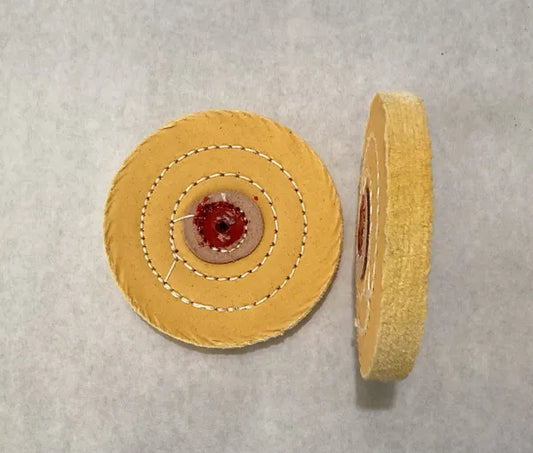 4" X 40 Ply Yellow Jeweler's Buffing Wheel