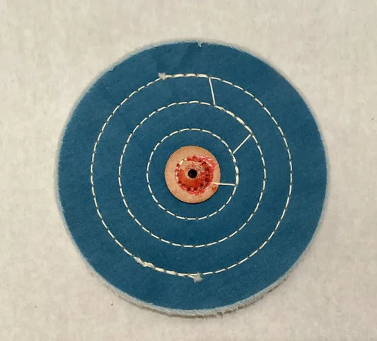 6" X 40 Ply Blue Jeweler's Buffing Wheel