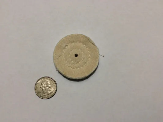 Buffing Wheel 2" X 20 ply White Cotton Spiral Sewn