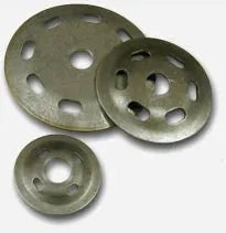 4" Buffing End Flanges - Fits all 3" center airway buffing wheels (One Pair)