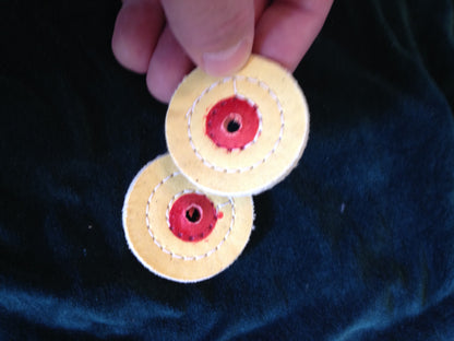 2" X 20 PLY SPIRAL SEWN BUFFING WHEEL - YELLOW