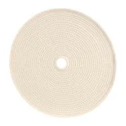 12" X 20 ply Buffing Wheel, White Cotton, Spiral Sewn