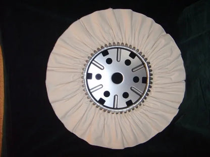 16" x 7" White Airway Buffing Wheel, 16 Ply