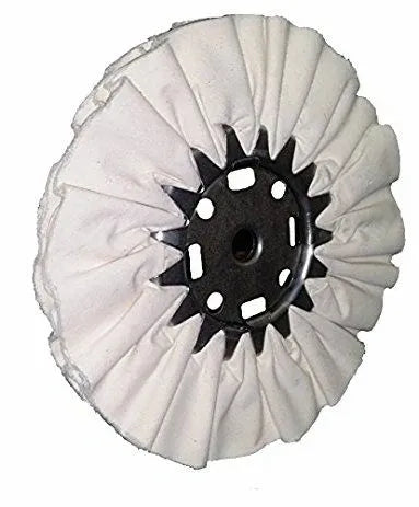 8" x 3" White Airway Buffing Wheel 16 ply