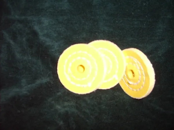 2" X 20 PLY SPIRAL SEWN BUFFING WHEEL - YELLOW