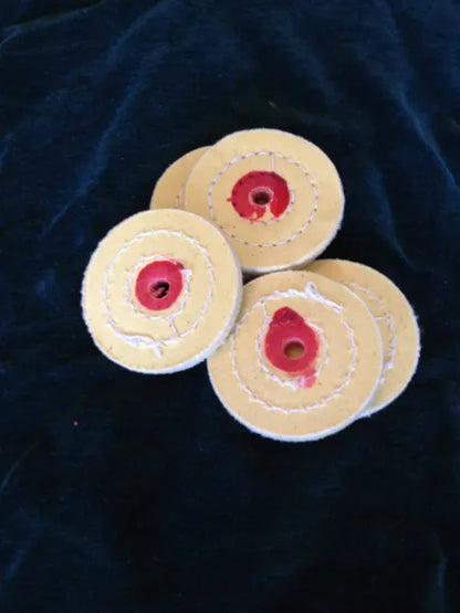 2" X 20 PLY SPIRAL SEWN BUFFING WHEEL - YELLOW