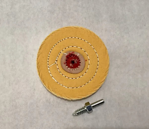 4" X 40 Ply Yellow Jeweler's Buffing Wheel