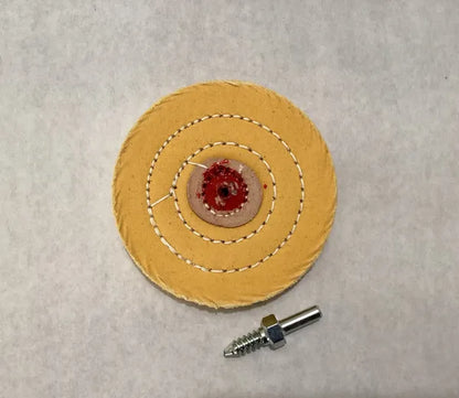 4" X 40 Ply Yellow Jeweler's Buffing Wheel