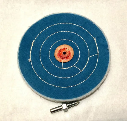 6" X 40 Ply Blue Jeweler's Buffing Wheel