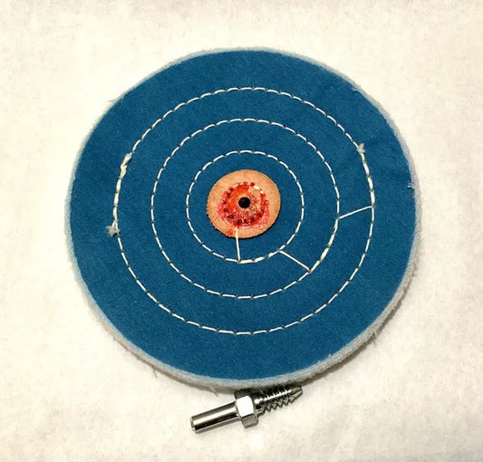 6" X 40 Ply Blue Jeweler's Buffing Wheel