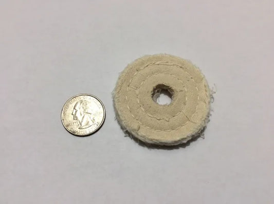 Buffing Wheel 2" X 20 ply White Cotton Spiral Sewn
