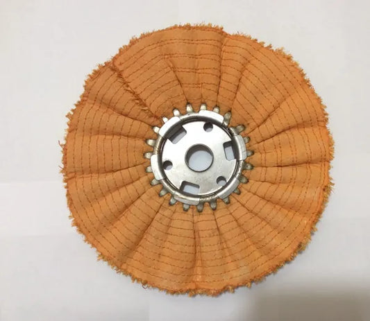 10" X 3" Sisal and Cloth Buffing Wheel - Medium Orange Treatment