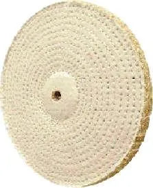 4" Sisal Buffing Wheel with cloth sides