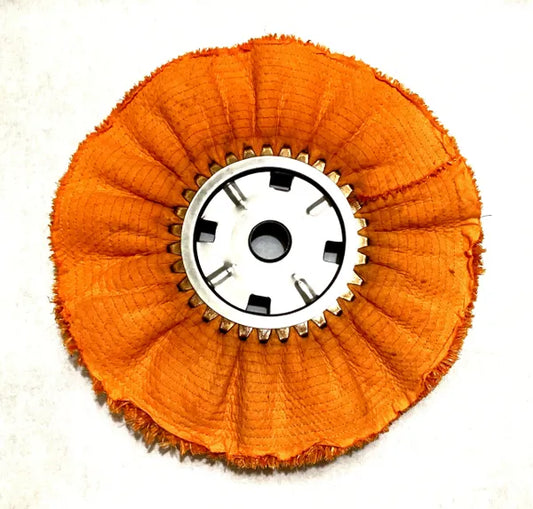 14 x 5 Sisal & Cloth Buffing Wheel - Medium Orange Treatment