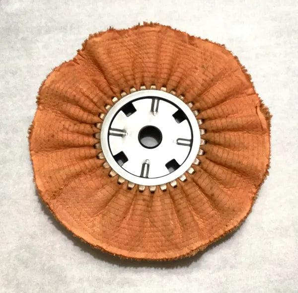 14 x 5 Sisal & Cloth Buffing Wheel - Medium Orange Treatment